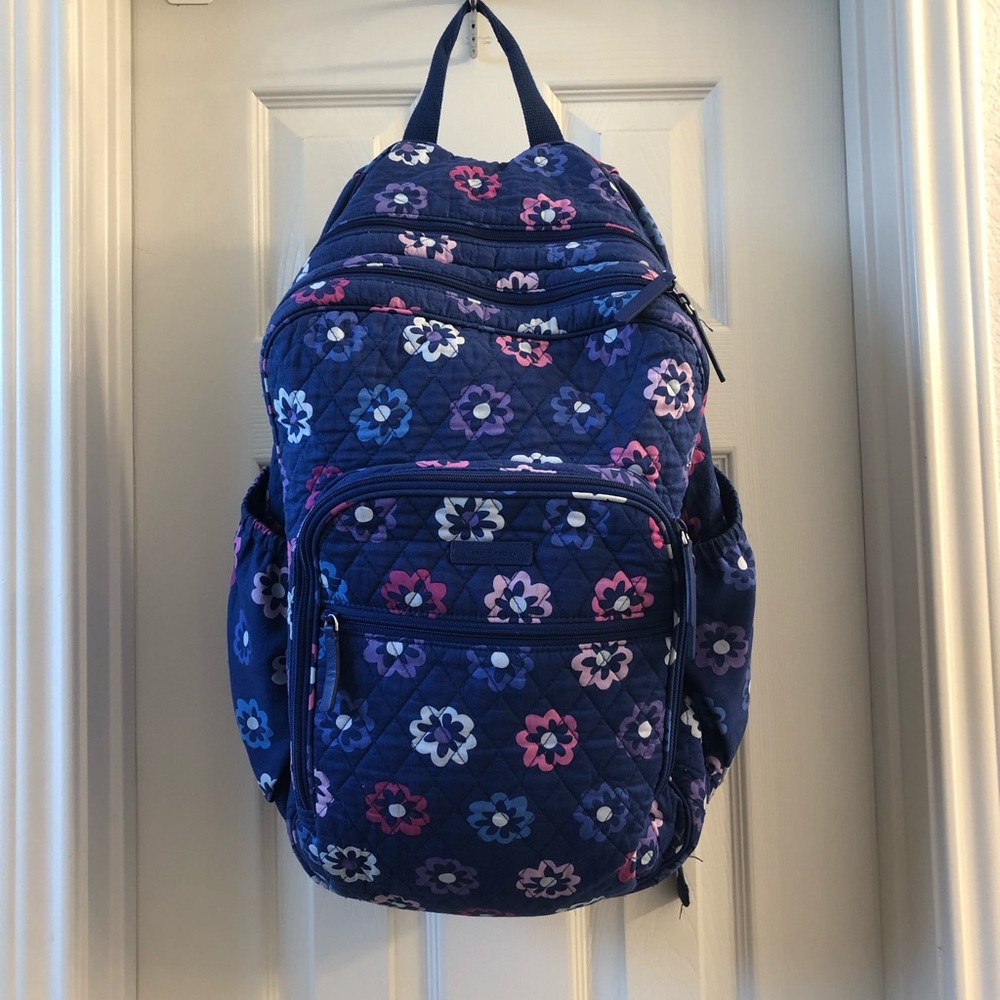 floral vera bradley campus backpack